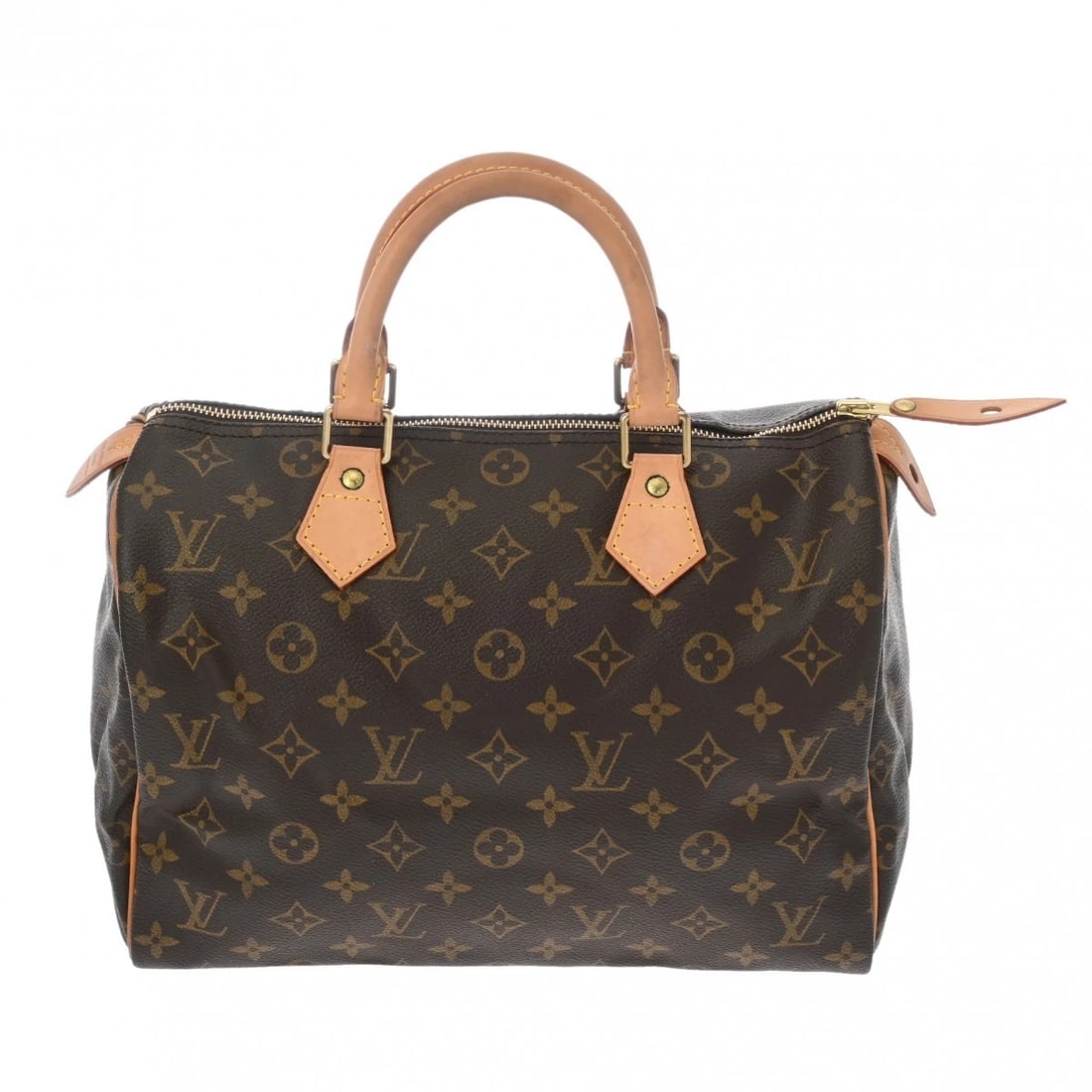 LOUIS VUITTON SPEEDY 30 MONOGRAM CANVAS HANDBAG: LOUIS VUITTON Speedy 30 Monogram canvas Handbag Brand: LOUIS VUITTON Type/Style: Handbag Material: Monogram canvas Color: Marron Size: H:about 8.3inch W:about 11.8inch D:about 6.7inch Accessories: