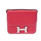 HERMES CONSTANCE MINI 18 VAUX SWIFT ROSE SHOULDER BAG: HERMES Constance Mini 18 Vaux Swift Rose Shoulder Bag Brand: HERMES Type/Style: Shoulder Bag Material: Vaux Swift Color: Rose Extreme ? SilverMetal Size: H:about 5.9inch W:about 7.1inch D:about 0.8inc