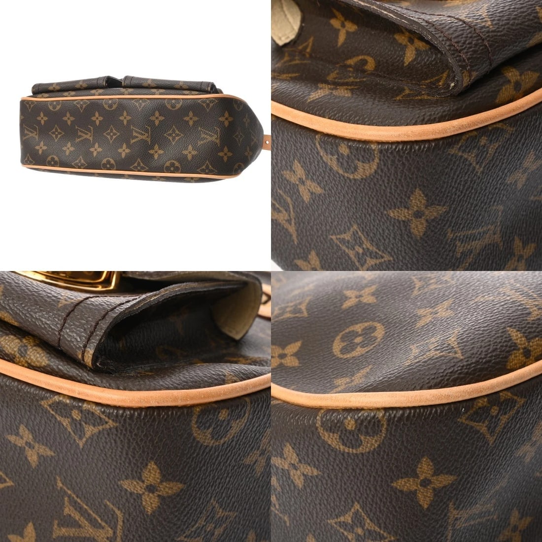 LOUIS VUITTON HUDSON GM MONOGRAM CANVAS SHOULDER BAG - 3