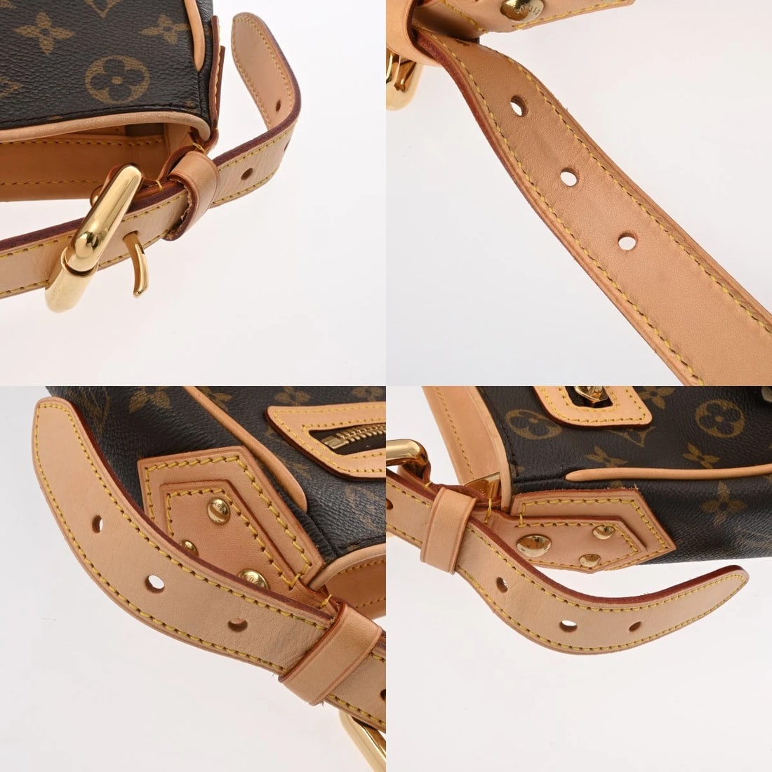 LOUIS VUITTON HUDSON GM MONOGRAM CANVAS SHOULDER BAG - 5