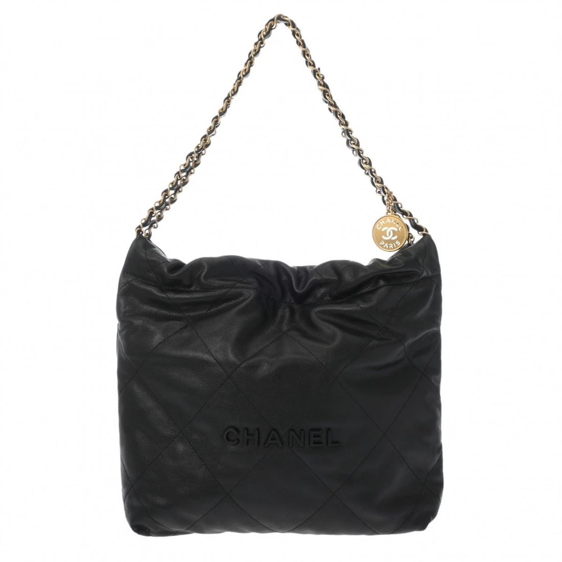 CHANEL SMALL HANDBAG BLACK HANDBAG: CHANEL Small handbag black Handbag Brand: CHANEL Type/Style: Handbag Material: Soft grain calfskin Color: black ? Gold Metal Size: H:about 11.8inch (Center) W:about 11.2inch (Bottom) D:about 3.1inch