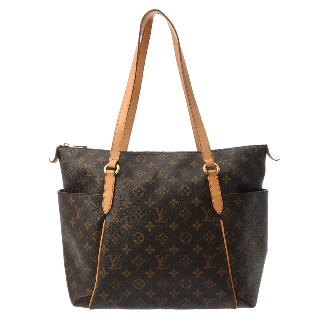 LOUIS VUITTON TOTALLY MM MONOGRAM CANVAS BROWN TOTE BAG: LOUIS VUITTON Totally MM Monogram canvas Brown Tote Bag Brand: LOUIS VUITTON Type/Style: Tote Bag Material: Monogram canvas Color: Brown ? Gold Metal Size: H:about 11.8inch W:about 13.0inch (Bottom) D