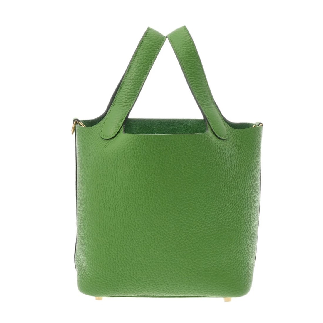 HERMES PICOTIN LOCK PM TAURILLON CLEMENCE VERT YUCCA HANDBAG (1 of 6)