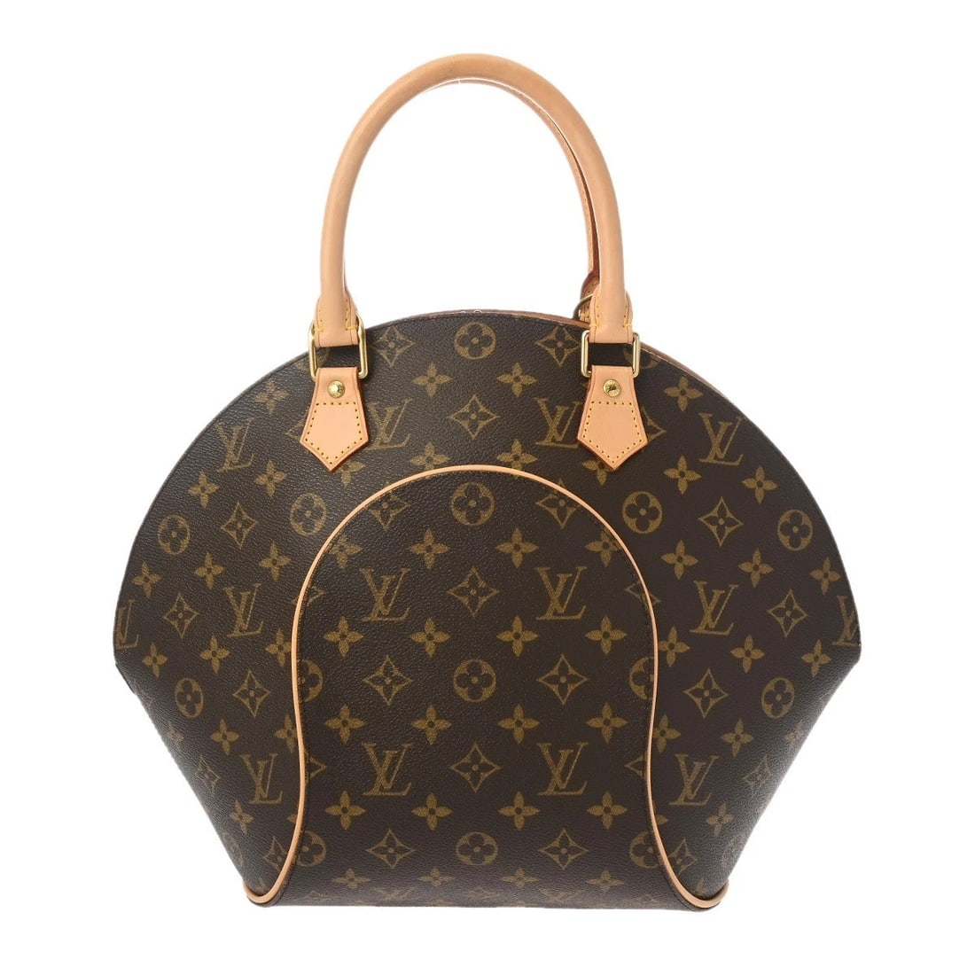 LOUIS VUITTON ELLIPSE MM MONOGRAM CANVAS HANDBAG: LOUIS VUITTON Ellipse MM Monogram canvas Handbag Brand: LOUIS VUITTON Type/Style: Handbag Material: Monogram canvas Color: Brown Size: W:about 10.0inch (Bottom) D:about 3.0inch (Bottom) Shoulder:about