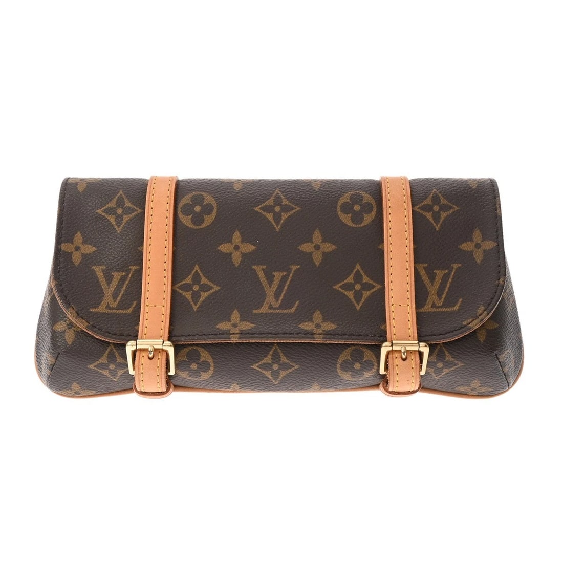 LOUIS VUITTON POCHETTE MARRELL MONOGRAM CANVAS: LOUIS VUITTON Pochette marrell Monogram canvas Brand: LOUIS VUITTON Type/Style: Shoulder Bag Material: Monogram canvas Color: Brown Size: H:about 4.5inch W:about 9.6inch D:about 1.2inch Accessories: