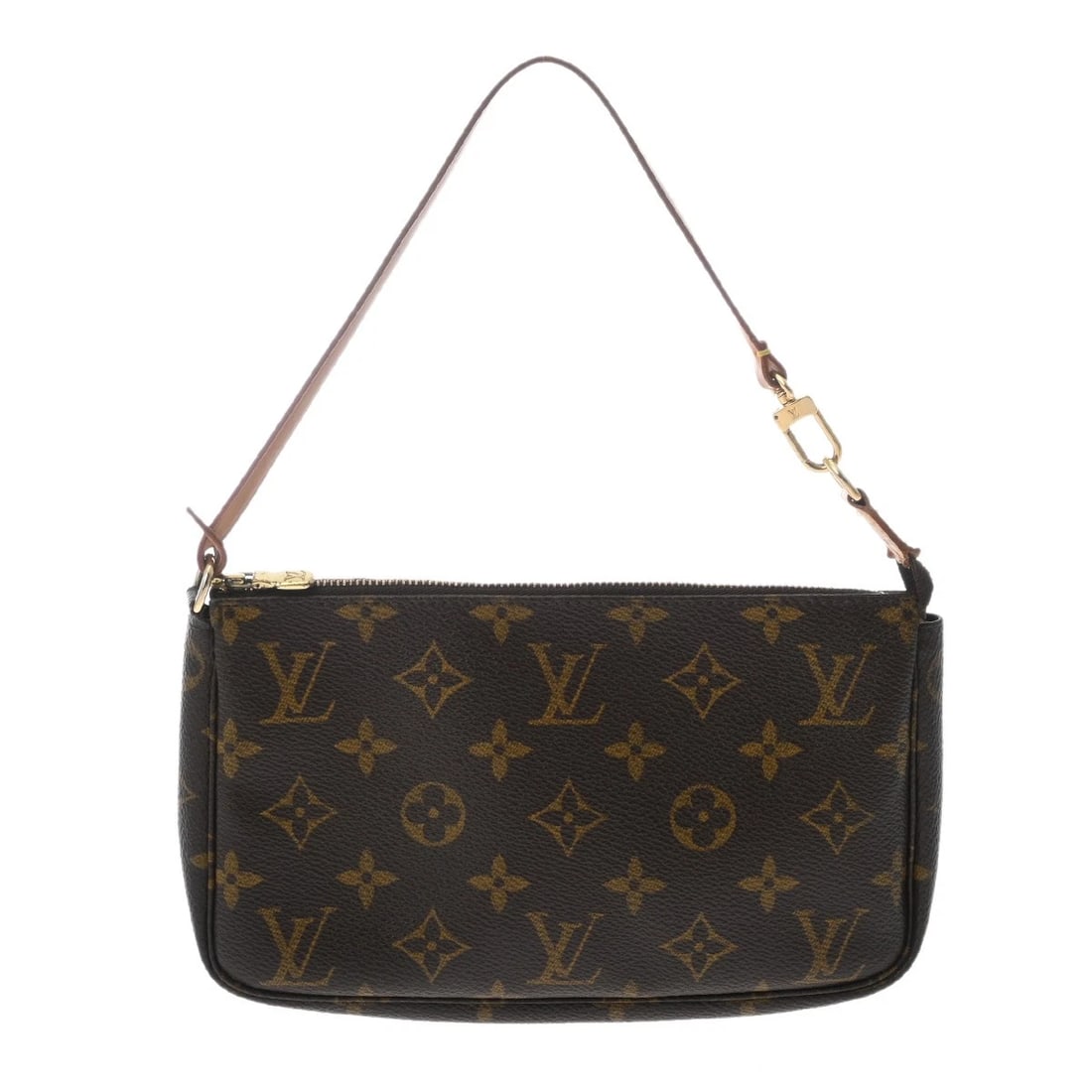LOUIS VUITTON POCHETTE ACCESSOIRES MONOGRAM CANVAS: LOUIS VUITTON Pochette Accessoires Monogram canvas Brand: LOUIS VUITTON Type/Style: Accessory pouch Material: Monogram canvas Color: Brown Size: H:about 5.1inch W:about 8.3inch maximum D:about