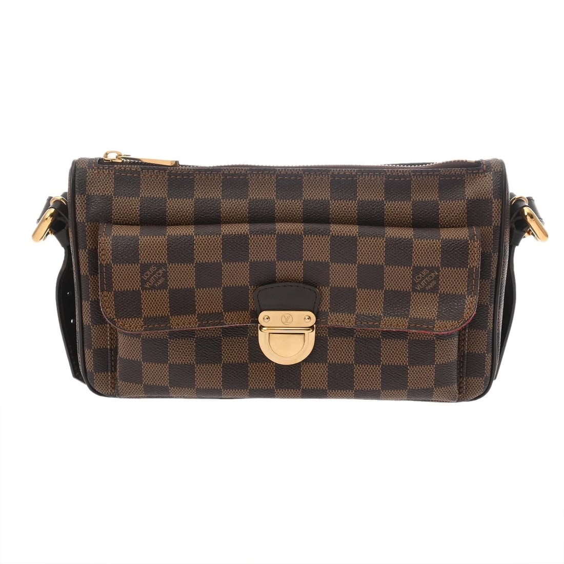 LOUIS VUITTON RAVELLO GM DAMIER CANVAS SHOULDER BAG: LOUIS VUITTON Ravello GM Damier canvas Shoulder Bag Brand: LOUIS VUITTON Type/Style: Shoulder Bag Material: Damier canvas Color: Ebene Size: H:about 6.3inch W:about 10.2inch D:about 3.1inch