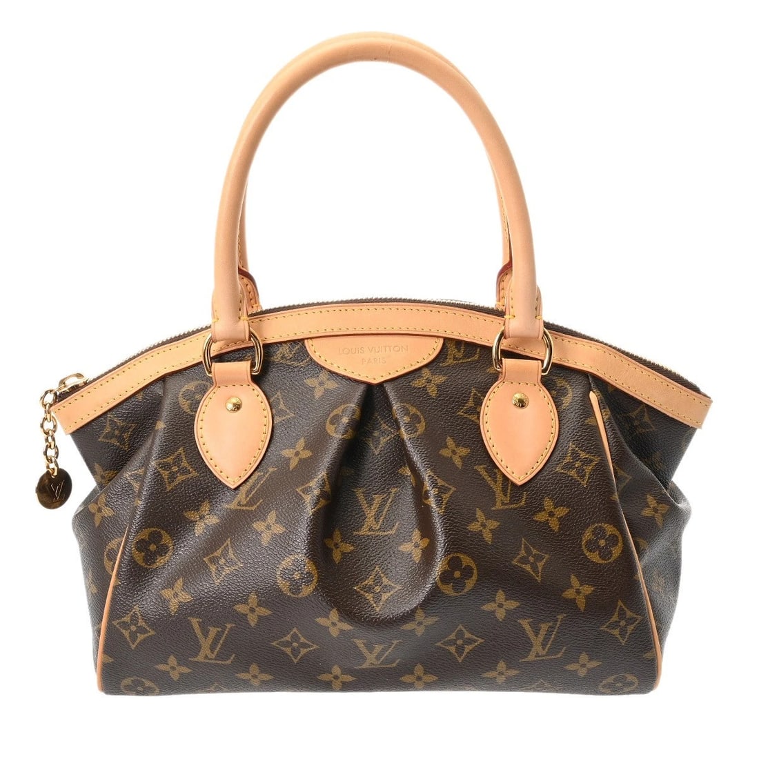 LOUIS VUITTON TIVOLI PM MONOGRAM CANVAS BROWN HANDBAG: LOUIS VUITTON Tivoli PM Monogram canvas Brown Handbag Brand: LOUIS VUITTON Type/Style: Handbag Material: Monogram canvas Color: Brown Size: H:about 8.7inch (Center) W:about 11.2inch (Bottom) D:about 5