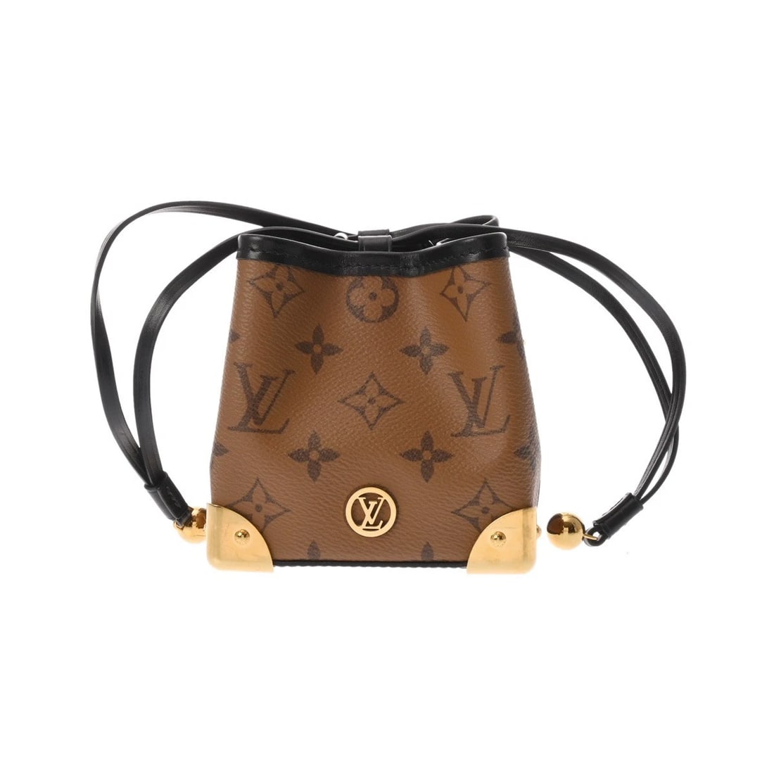 LOUIS VUITTON NOE PURSE MONOGRAM REVERSE CANVAS: LOUIS VUITTON Noe Purse Monogram reverse canvas Brand: LOUIS VUITTON Type/Style: Shoulder Bag Material: Monogram canvas Color: Brown Size: H:about 4.5inch W:about 4.5inch (Bottom) D:about 4.5inch