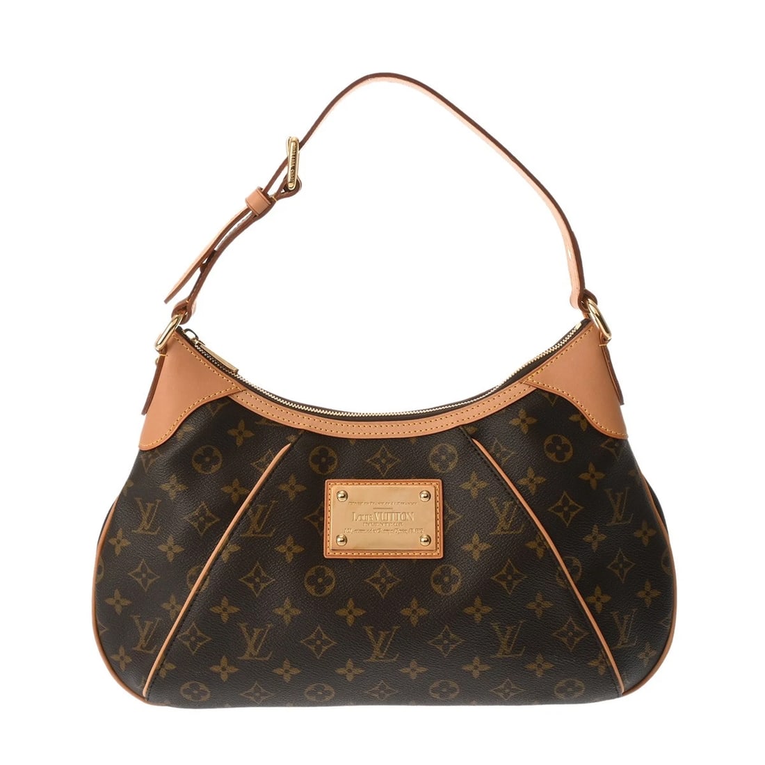 LOUIS VUITTON THAMES GM MONOGRAM CANVAS SHOULDER BAG: LOUIS VUITTON Thames GM Monogram canvas Shoulder Bag Brand: LOUIS VUITTON Type/Style: Shoulder Bag Material: Monogram canvas Color: Brown ? Gold Metal Size: H:about 10.2inch W:about 15.6inch D:about