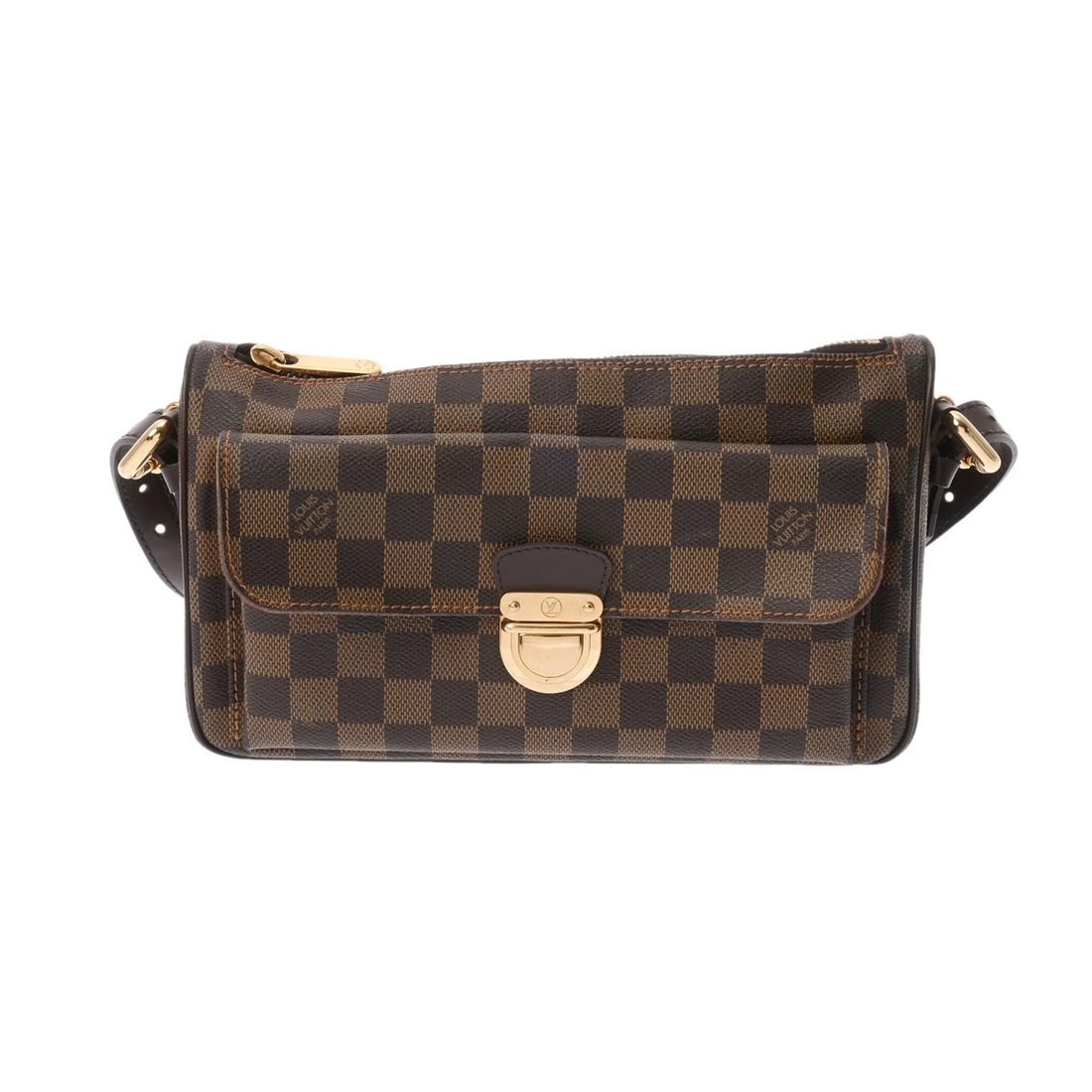 LOUIS VUITTON RAVELLO GM DAMIER CANVAS EBENE SHOULDER BAG: LOUIS VUITTON Ravello GM Damier canvas Ebene Shoulder Bag Brand: LOUIS VUITTON Type/Style: Shoulder Bag Material: Damier canvas Color: Ebene Size: H:about 6.3inch W:about 10.2inch D:about 3.0inch