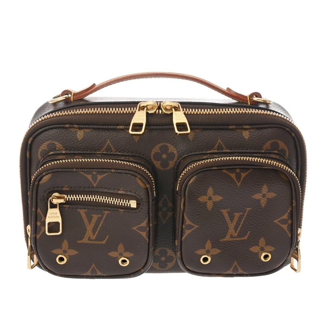 LOUIS VUITTON UTILITY CROSSBODY MONOGRAM CANVAS BROWN: LOUIS VUITTON Utility crossbody Monogram canvas Brown Brand: LOUIS VUITTON Type/Style: Messenger bag Material: Monogram canvas Color: Brown Size: H:about 5.1inch W:about 7.9inch D:about 3.7inch Ac