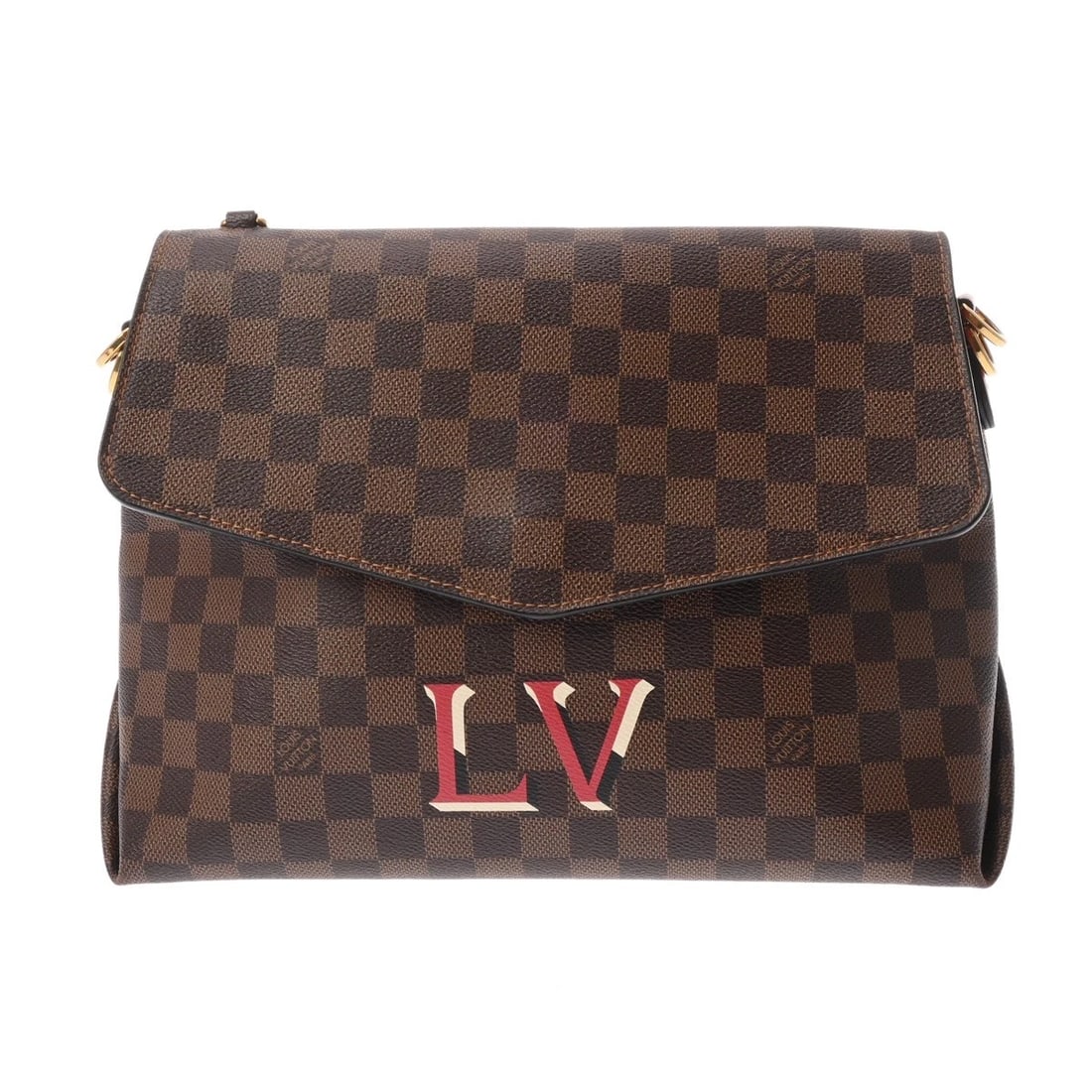 LOUIS VUITTON BOBOURG DAMIER CANVAS SHOULDER BAG: LOUIS VUITTON Bobourg Damier canvas Shoulder Bag Brand: LOUIS VUITTON Type/Style: Shoulder Bag Material: Damier canvas Color: scarlet Size: H:about 9.1inch W:about 12.2inch Bottom D:about 5.1inch