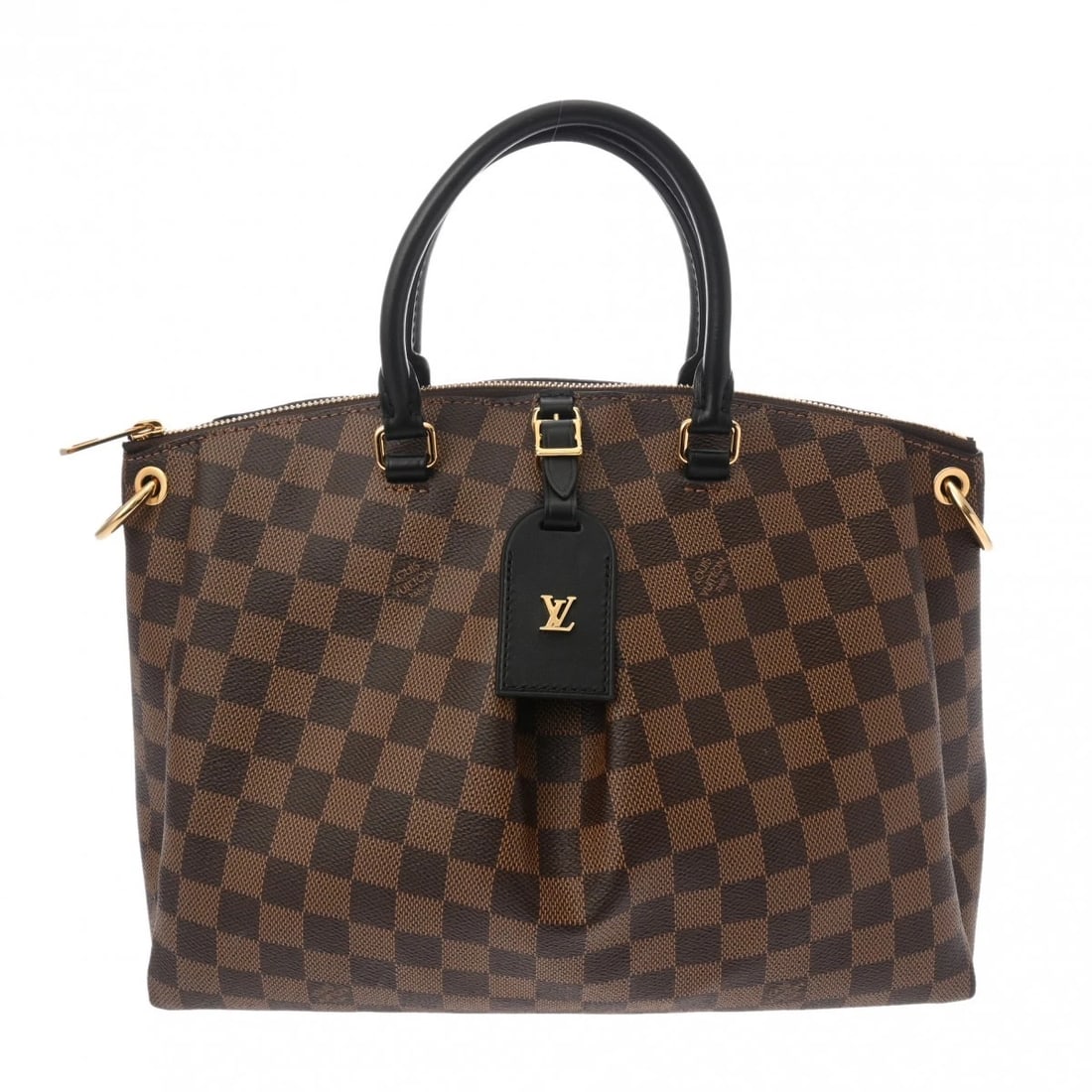 LOUIS VUITTON MM DAMIER CANVAS BROWN HANDBAG: LOUIS VUITTON MM Damier canvas Brown Handbag Brand: LOUIS VUITTON Type/Style: Handbag Material: Damier canvas Color: Brown Size: H:about 10.0inch (Center) W:about 12.4inch D:about 5.1inch Accessor