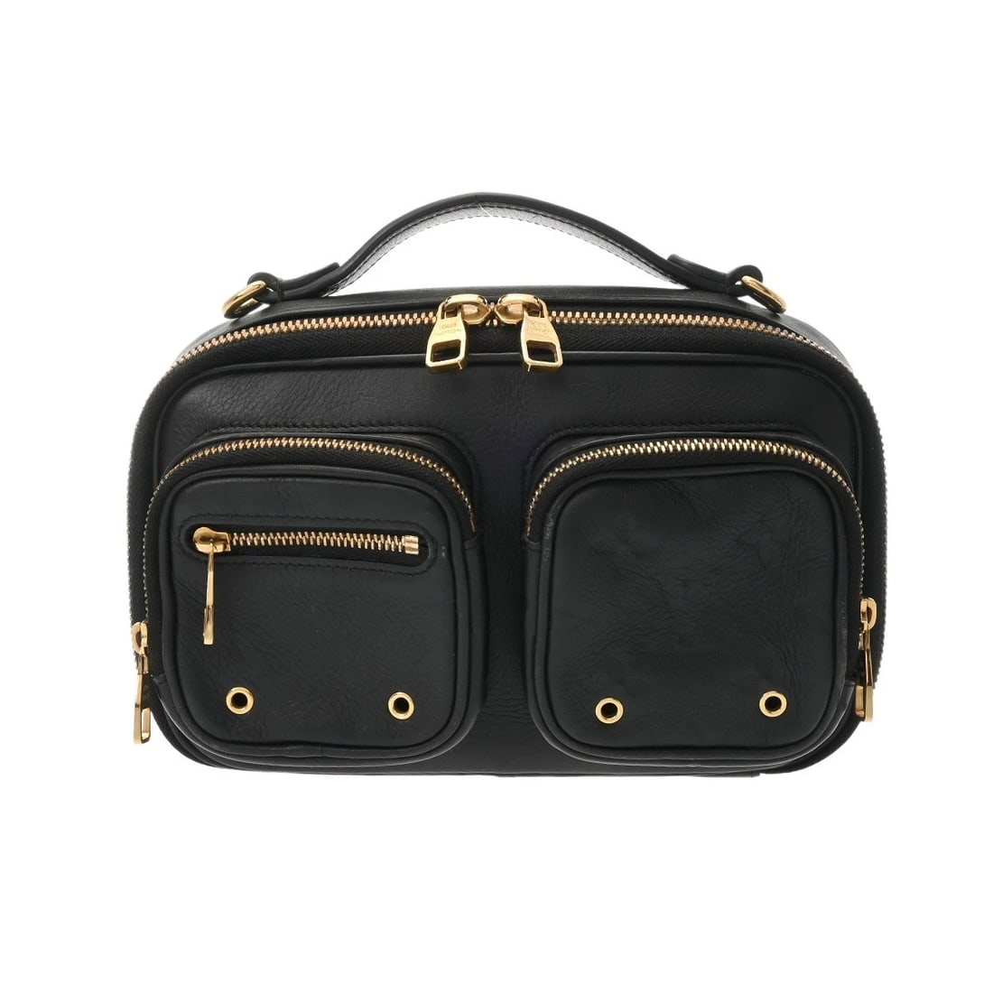 LOUIS VUITTON UTILITY CROSSBODY CALF LEATHER BLACK BODY BAG (1 of 5)