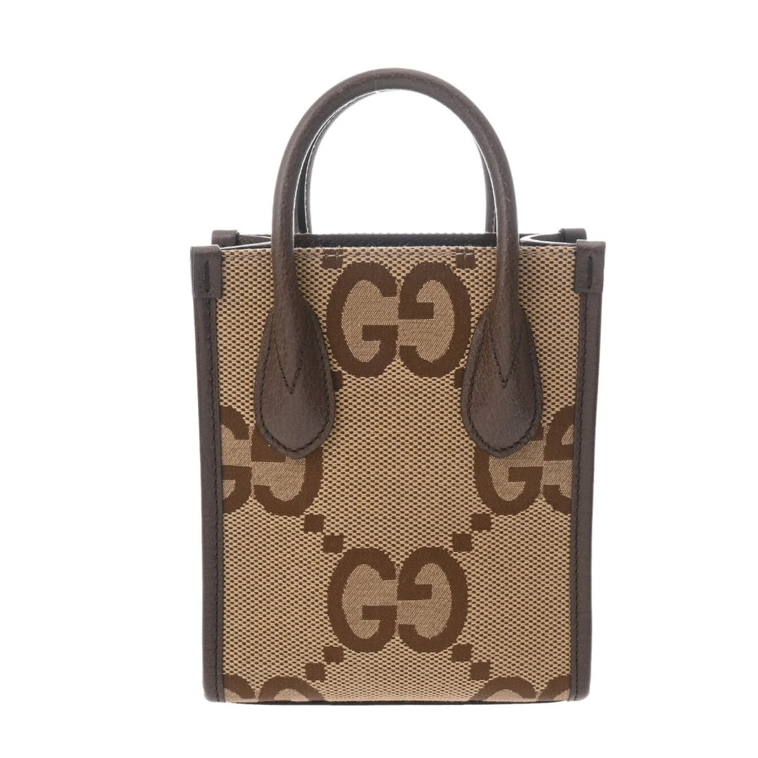 GUCCI MINI TOTE BAG 2WAY JUMBO GG BEIGE / BROWN TOTE BAG (1 of 6)