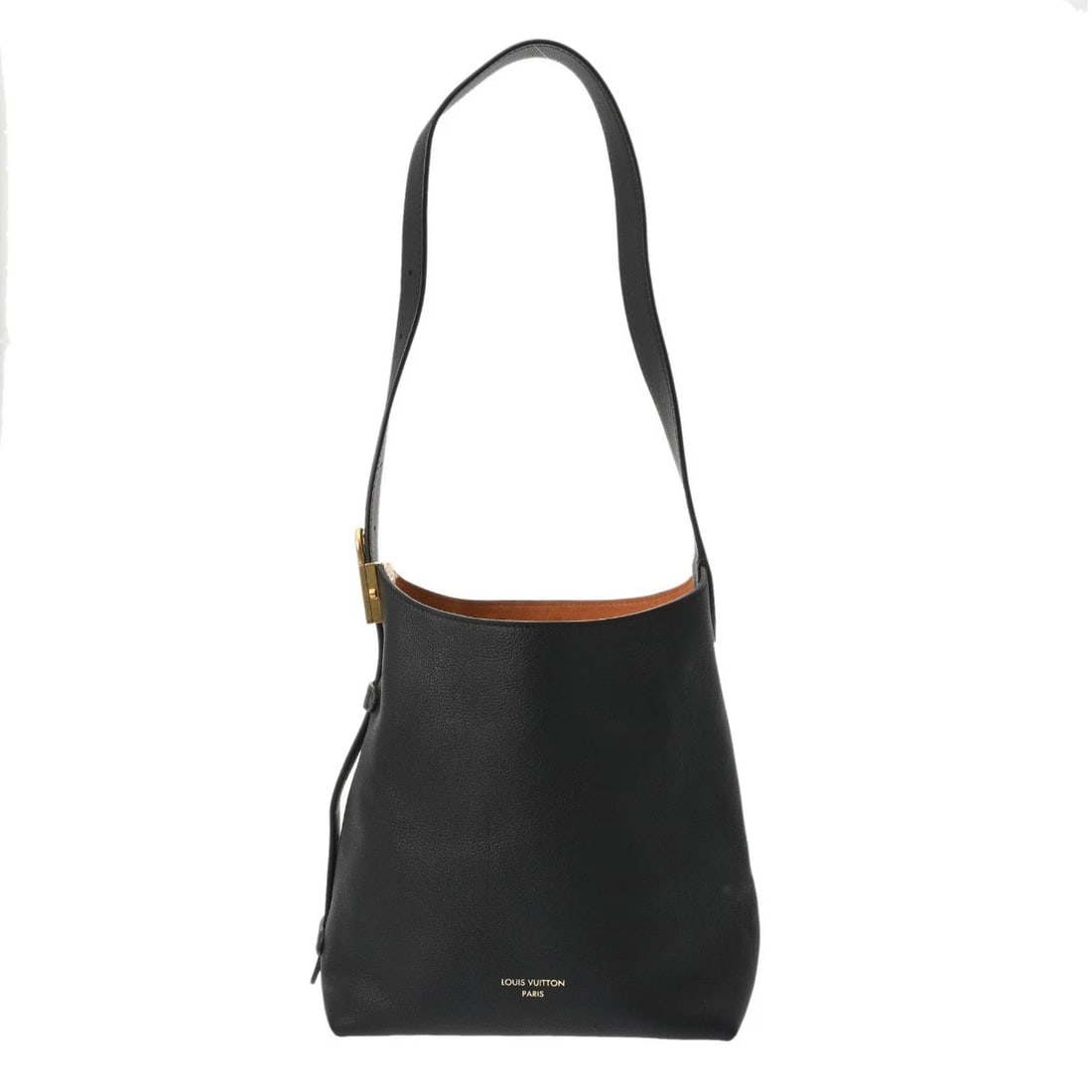 LOUIS VUITTON HOBO PM CALF LEATHER BLACK SHOULDER BAG: LOUIS VUITTON Hobo PM Calf leather black Shoulder Bag Brand: LOUIS VUITTON Type/Style: Shoulder Bag Material: Calf leather Color: black Size: H:about 9.8inch (Center) W:about 9.1inch (Bottom) D:about 
