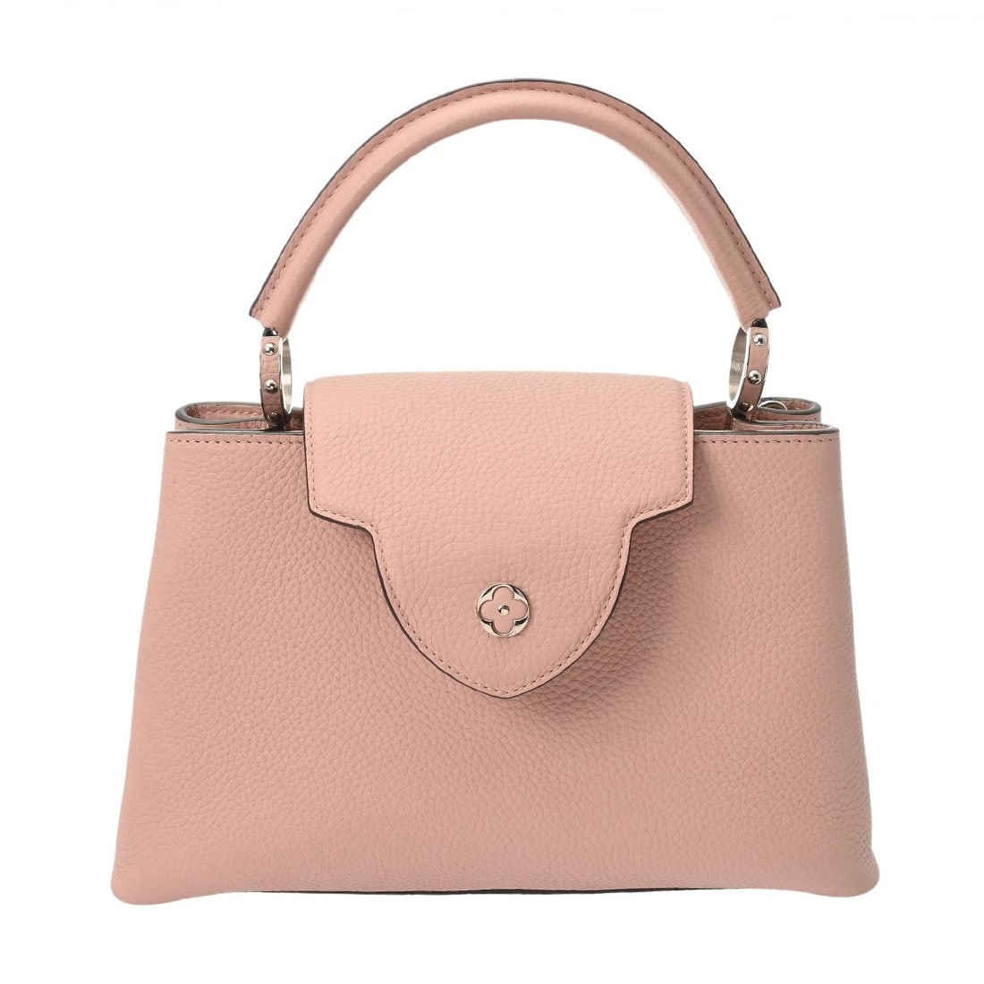 LOUIS VUITTON CAPUCINES PM 2WAY MAGNOLIA HANDBAG: LOUIS VUITTON Capucines PM 2WAY Magnolia Handbag Brand: LOUIS VUITTON Type/Style: Handbag Material: Taurillon Leather Color: Magnolia Size: H:about 7.9inch W:about 12.2inch (Bottom) D:about 4.3inch