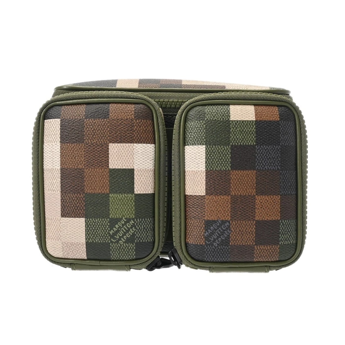 LOUIS VUITTON LV TRAIL WEARABLE WALLET GREEN SHOULDER BAG: LOUIS VUITTON LV Trail Wearable Wallet green Shoulder Bag Brand: LOUIS VUITTON Type/Style: Shoulder Bag Material: Damoflage Color: green ? Black Metal Size: H:about 4.9inch W:about 7.3inch D:about 2.2