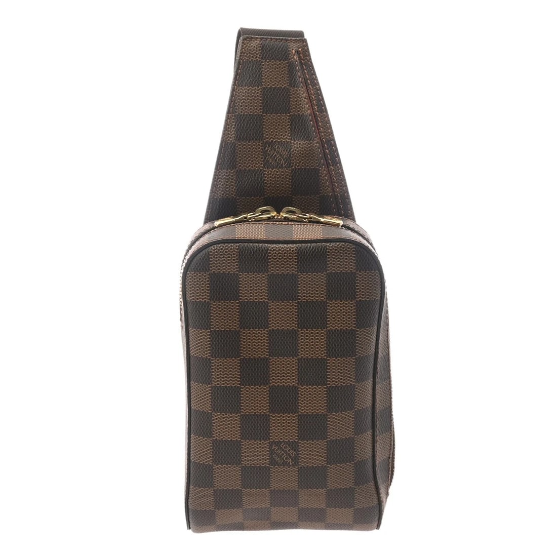 LOUIS VUITTON GERONIMOS DAMIER CANVAS BROWN BODY BAG: LOUIS VUITTON Geronimos Damier canvas Brown body bag Brand: LOUIS VUITTON Type/Style: body bag Material: Damier canvas Color: Brown Size: H:about 7.9inch W:about 4.7inch D:about 2.0inch Accessorie