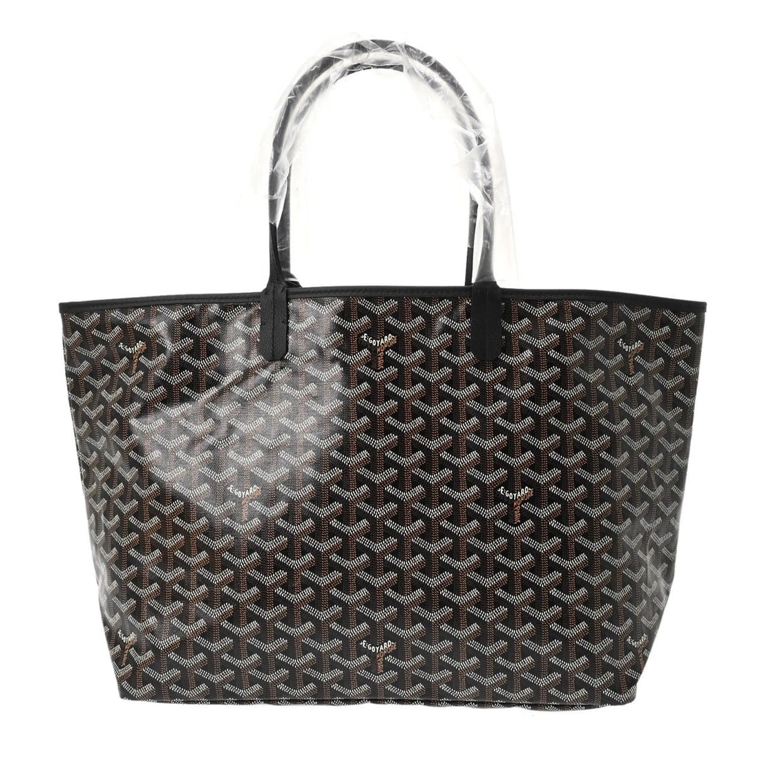 GOYARD SAINT LOUIS PM PVC/CALF BLACK UNISEX TOTE BAG: GOYARD Saint Louis PM PVC/calf black unisex Tote Bag Brand: GOYARD Type/Style: Tote Bag Material: PVC/calf Color: black Size: H:about 10.6inch W:about 13.4inch (Bottom) D:about 5.5inch Accessories: