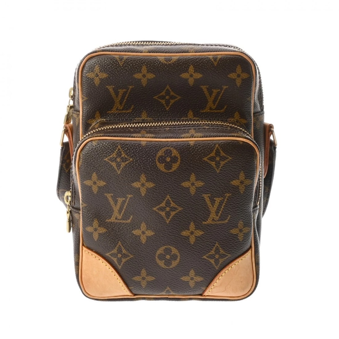 LOUIS VUITTON MONOGRAM CANVAS BROWN UNISEX SHOULDER BAG: LOUIS VUITTON Monogram canvas Brown unisex Shoulder Bag Brand: LOUIS VUITTON Type/Style: Shoulder Bag Material: Monogram canvas Color: Brown ? Gold Metal Size: H:about 8.3inch W:about 5.9inch D:about 