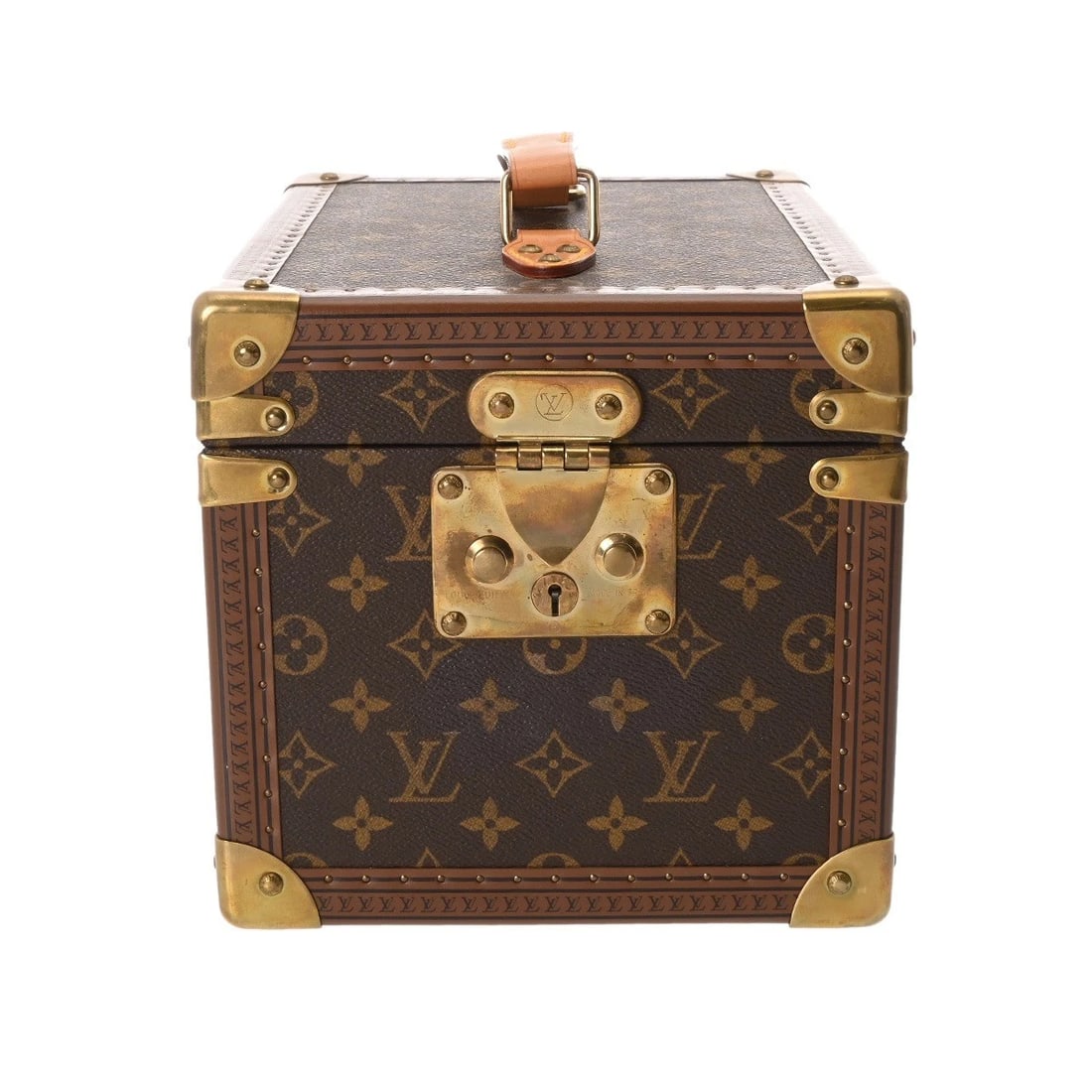 LOUIS VUITTON BOITE FLACON COSMETIC CASE MONOGRAM CANVAS: LOUIS VUITTON Boite Flacon Cosmetic Case Monogram canvas Brand: LOUIS VUITTON Type/Style: trunk Material: Monogram canvas Color: Brown Size: H:about 7.9inch W:about 8.5inch D:about 11.6inch Access
