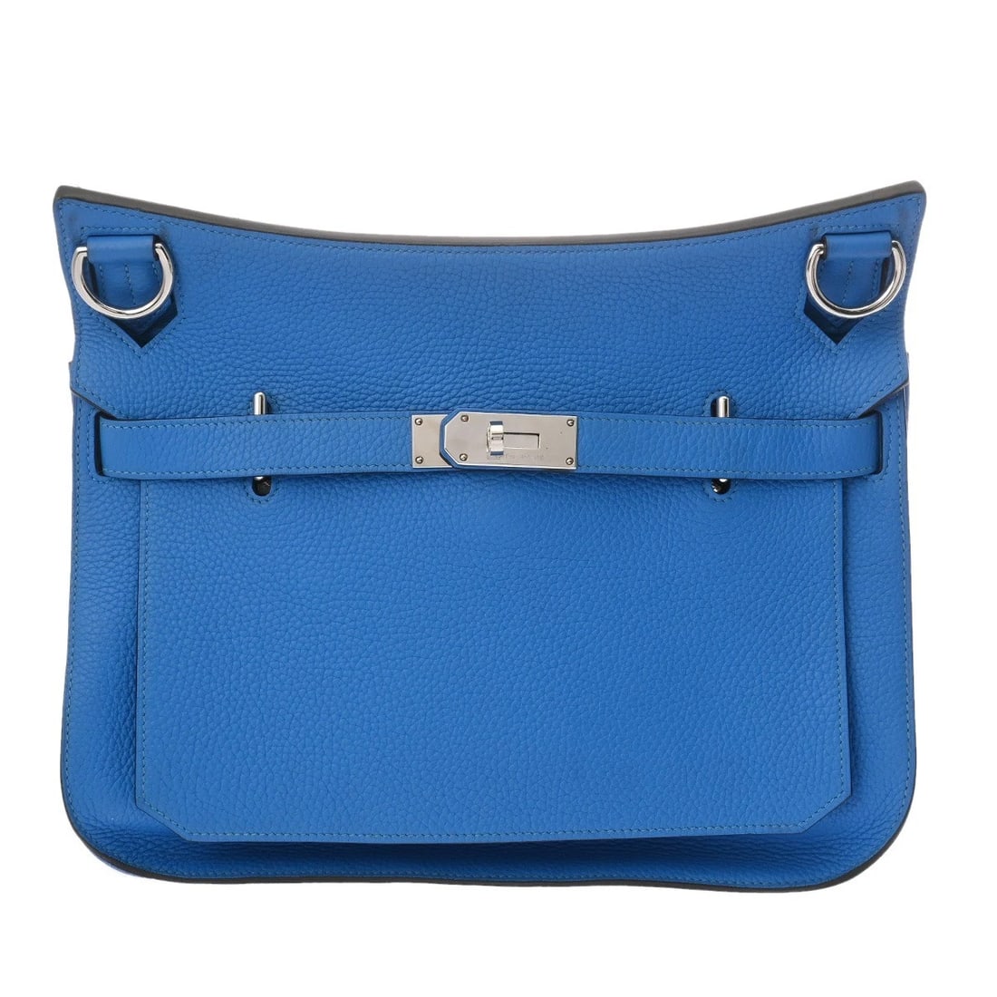 HERMES GYPSYSIEL 34 TAURILLON CLEMENCE BLUE HYDRA SHOULDER BAG: HERMES Gypsysiel 34 Taurillon Clemence Blue Hydra Shoulder Bag Brand: HERMES Type/Style: Shoulder Bag Material: Taurillon Clemence Color: Blue Hydra ? SilverMetal Size: H:about 10.6inch (Center) W:abo