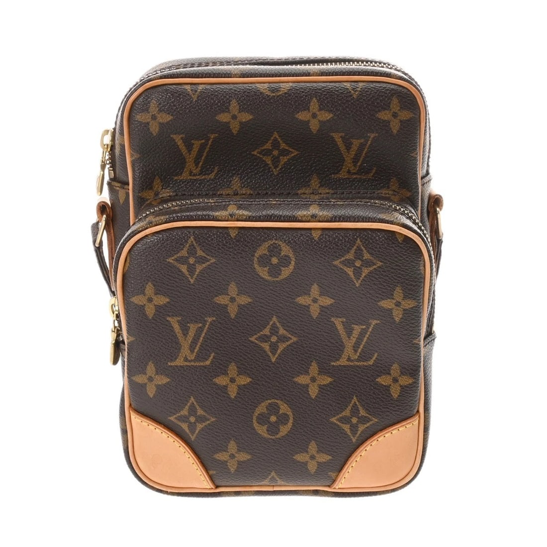 LOUIS VUITTON MONOGRAM CANVAS BROWN UNISEX SHOULDER BAG: LOUIS VUITTON Monogram canvas Brown unisex Shoulder Bag Brand: LOUIS VUITTON Type/Style: Shoulder Bag Material: Monogram canvas Color: Brown Size: H:about 8.1inch W:about 5.9inch D:about 1.6inch