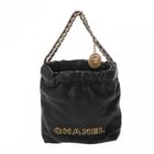 CHANEL 22 MINI HANDBAG BLACK HANDBAG: CHANEL 22 mini handbag black Handbag Brand: CHANEL Type/Style: Handbag Material: Grained calfskin Color: black ? Gold Metal Size: H:about 7.5inch W:about 6.7inch (Bottom) D:about 2.6inch Accessori