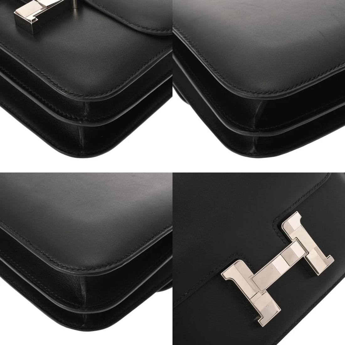 HERMES CONSTANCE STUDIO BLACK SHOULDER BAG - 6