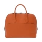 HERMES BORED 30 TOGO ORANGE HANDBAG: HERMES Bored 30 Togo Orange Handbag Brand: HERMES Type/Style: Handbag Material: Togo Color: Orange ? SilverMetal Size: H:about 9.3inch W:about 11.8inch D:about 4.5inch Accessories: None Ac