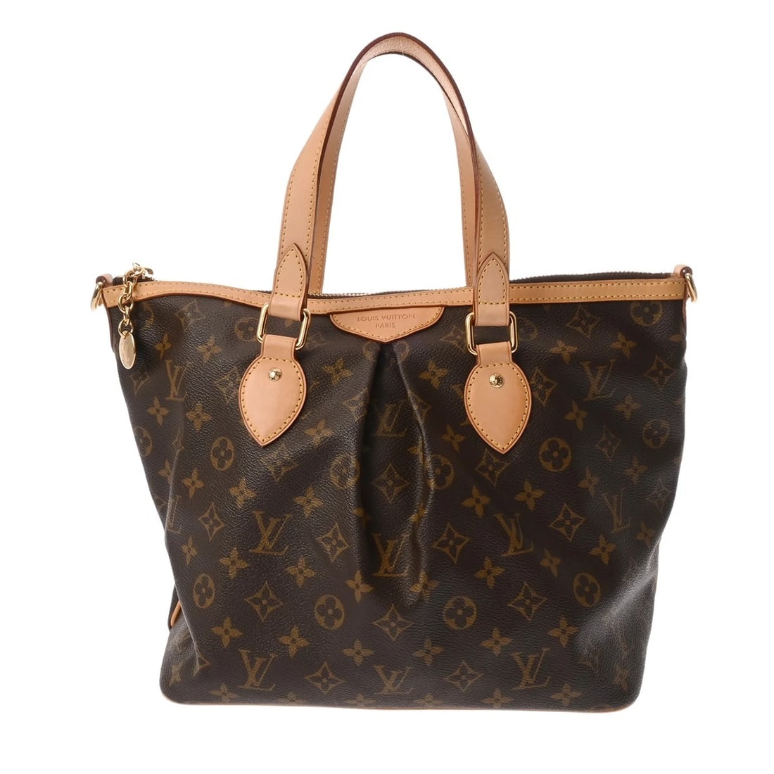 LOUIS VUITTON PALERMO PM MONOGRAM CANVAS BROWN HANDBAG: LOUIS VUITTON Palermo PM Monogram canvas Brown Handbag Brand: LOUIS VUITTON Type/Style: Handbag Material: Monogram canvas Color: Brown Size: H:about 9.8inch W:about 11.8inch (Bottom) D:about 6.3inch
