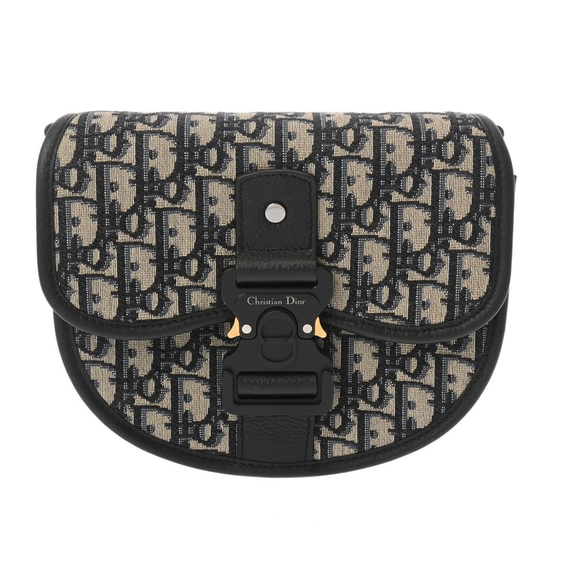 DIOR GALLOP MINI BAG OBLIQUE JACQUARD CANVAS/GRAINED CALF: Dior GALLOP Mini Bag Oblique jacquard canvas/grained calf Brand: Dior Type/Style: Shoulder Bag Material: Oblique jacquard canvas/grained calf leather Color: Ecru/Blue ? Gold / Silver Metal Size: