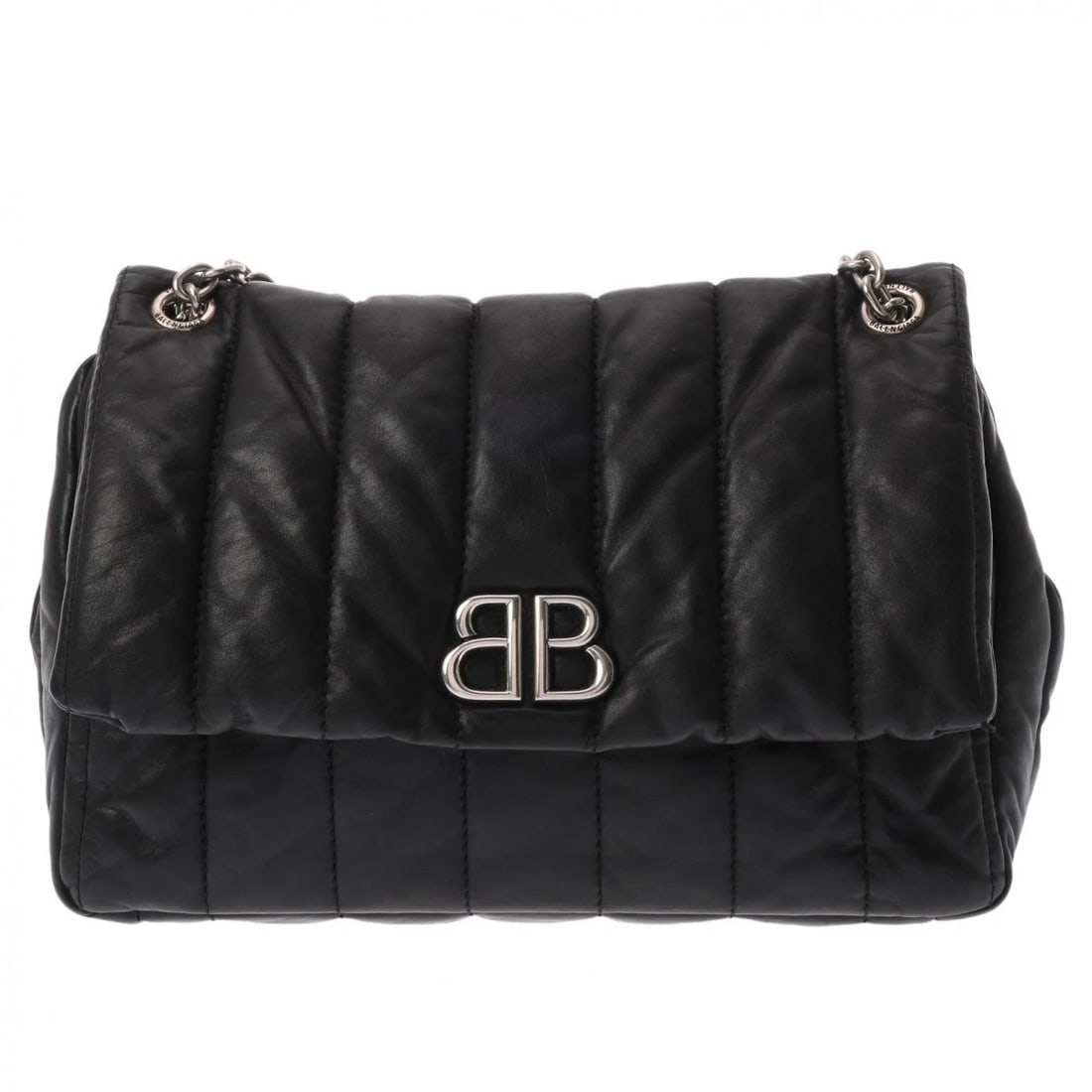 BALENCIAGA CHAINSHOULDER LEATHER BLACK SHOULDER BAG (1 of 6)