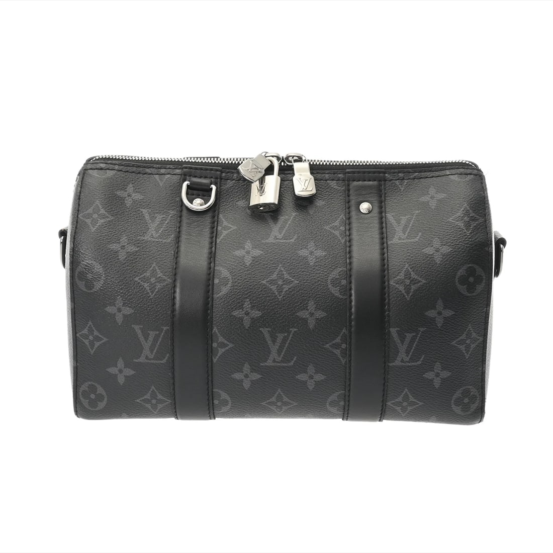 LOUIS VUITTON CITY KEEPOL MONOGRAM ECLIPSE MONOGRAM ECLIPSE CANVAS: LOUIS VUITTON City Keepol Monogram Eclipse Monogram Eclipse Canvas Brand: LOUIS VUITTON Type/Style: Handbag Material: Monogram Eclipse Canvas Color: Black Grey ? SilverMetal Size: H:about 6.5inch W:ab