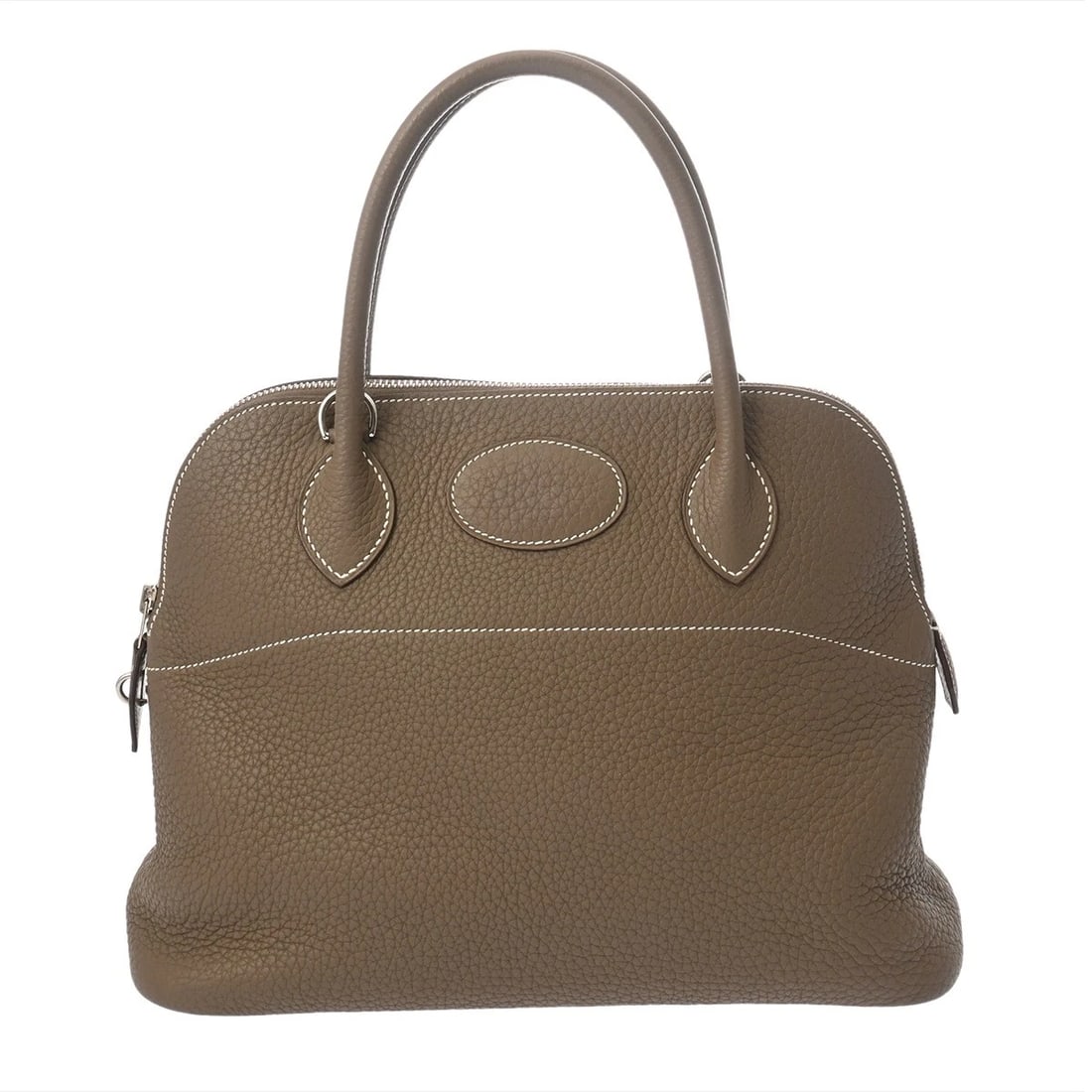 HERMES BOLIDE 31 2WAY TAURILLON CLEMENCE ETOPE HANDBAG: HERMES Bolide 31 2WAY Taurillon Clemence Etope Handbag Brand: HERMES Type/Style: Handbag Material: Taurillon Clemence Color: Etope ? SilverMetal Size: H:about 9.1inch (Center) W:about 12.2inch