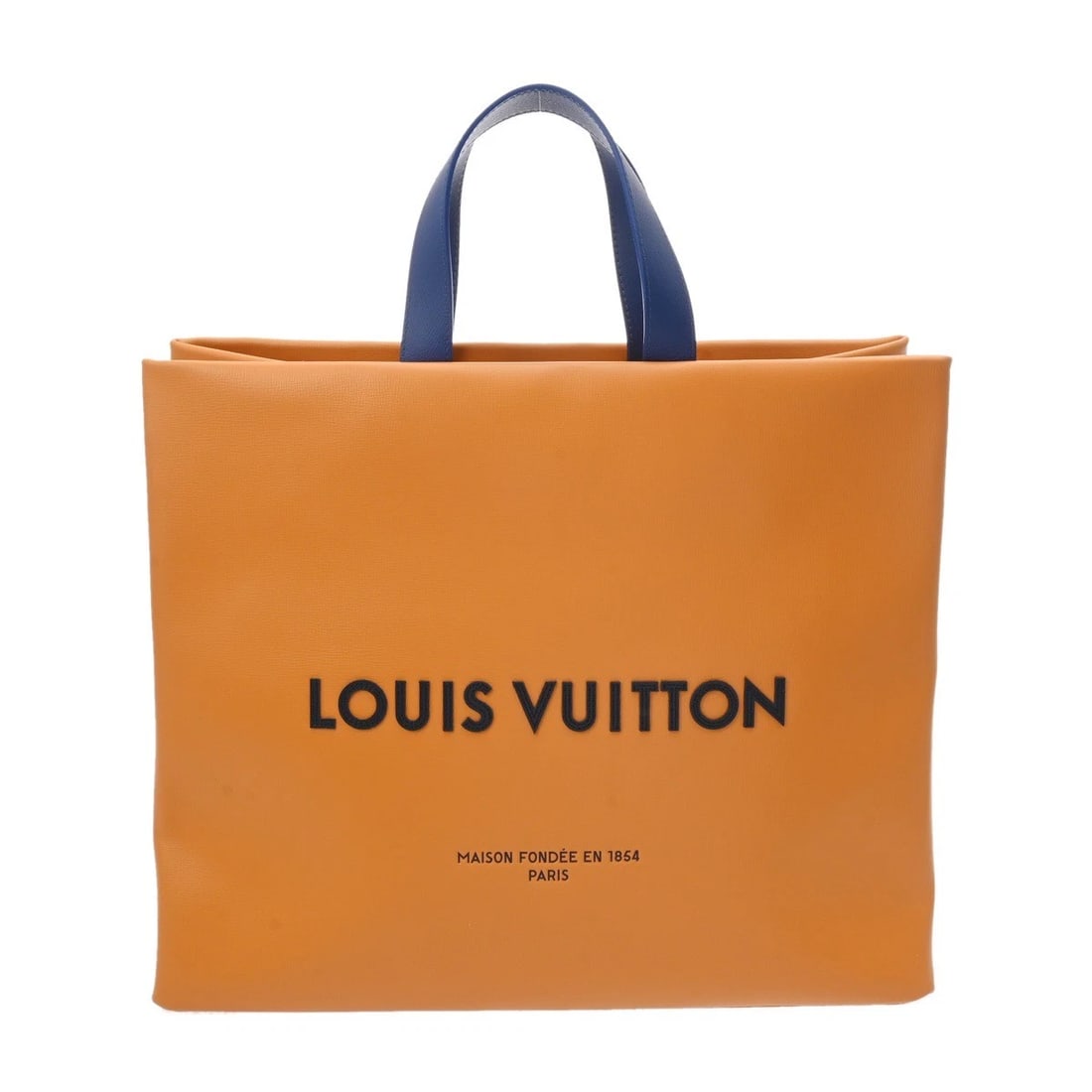 LOUIS VUITTON SHOPPER TOTE MM CALF SAFFRON YELLOW TOTE BAG (1 of 6)