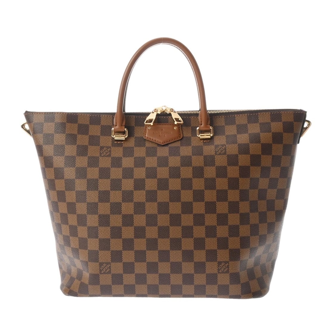 LOUIS VUITTON BELMONT DAMIER CANVAS BROWN HANDBAG: LOUIS VUITTON Belmont Damier canvas Brown Handbag Brand: LOUIS VUITTON Type/Style: Handbag Material: Damier canvas Color: Brown Size: H:about 10.6inch W:about 11.8inch D:about 5.9inch Accessories: