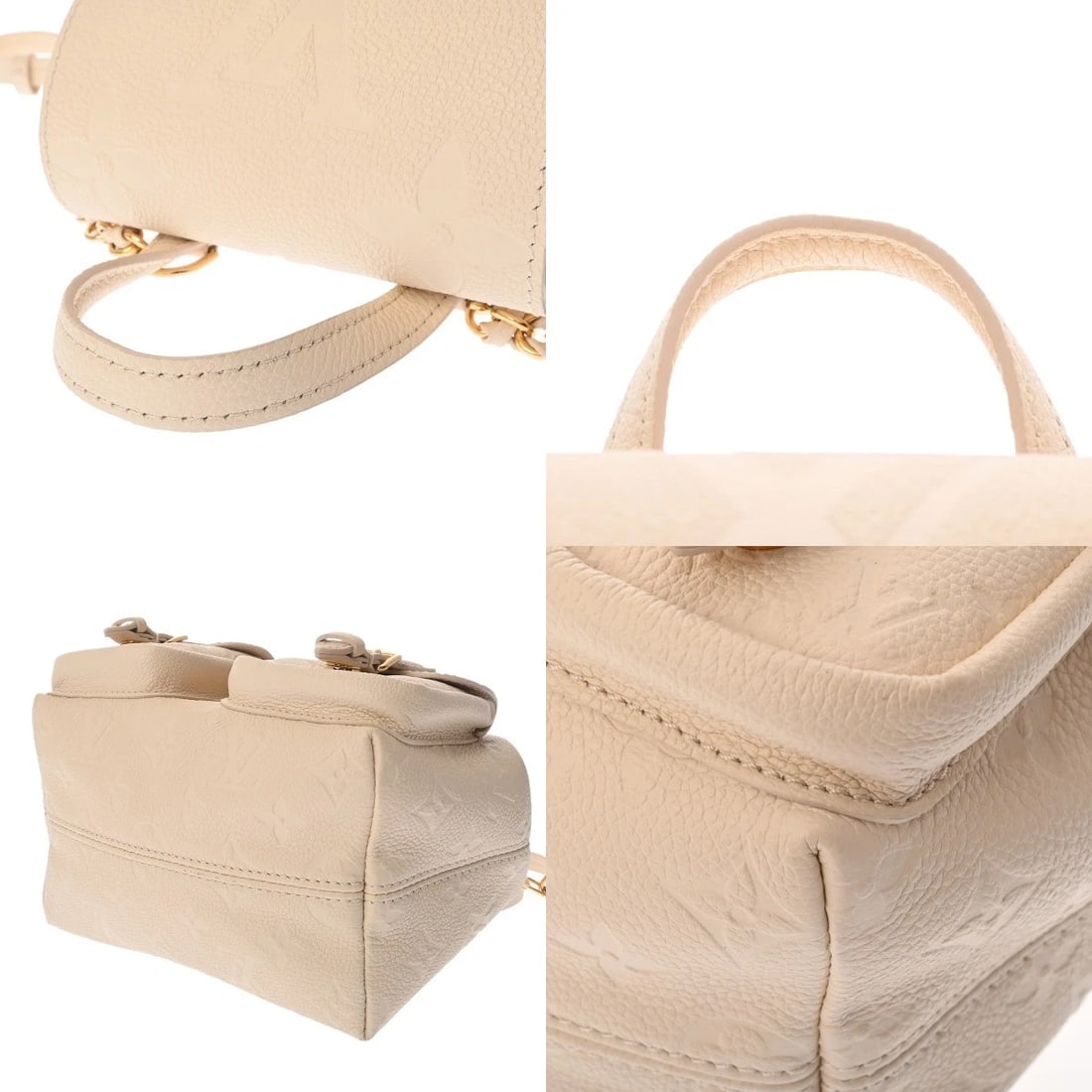 LOUIS VUITTON BACKUP MONOGRAM EMPREINTE CREME BACKPACK - 5