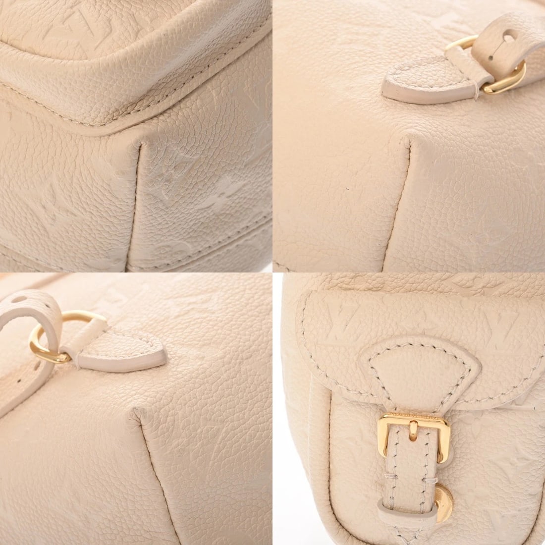 LOUIS VUITTON BACKUP MONOGRAM EMPREINTE CREME BACKPACK - 6