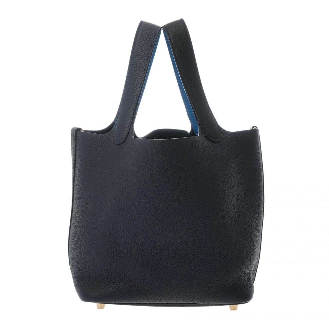 HERMES PICOTIN LOCK PM KAZAK TAURILLON CLEMENCE BLACK/BLUE SAPHIR/BLUE: HERMES Picotin Lock PM Kazak Taurillon Clemence Black/Blue Saphir/Blue Brand: HERMES Type/Style: Handbag Material: Taurillon Clemence Color: Black/Blue Saphir/Blue Frida ? SilverMetal Size: H:about 7.