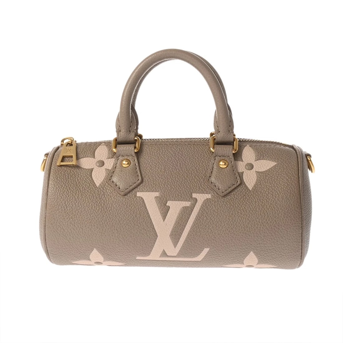 LOUIS VUITTON PAPILLON BB MONOGRAM EMPREINTE LEATHER: LOUIS VUITTON Papillon BB Monogram Empreinte leather Brand: LOUIS VUITTON Type/Style: Handbag Material: leather Color: Tourterelle/Creme Size: H:about 3.9inch W:about 7.9inch D:about 3.9inch