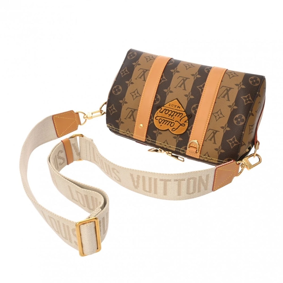 LOUIS VUITTON KEEPALL MONOGRAM STRIPE MONOGRAM CANVAS - 3