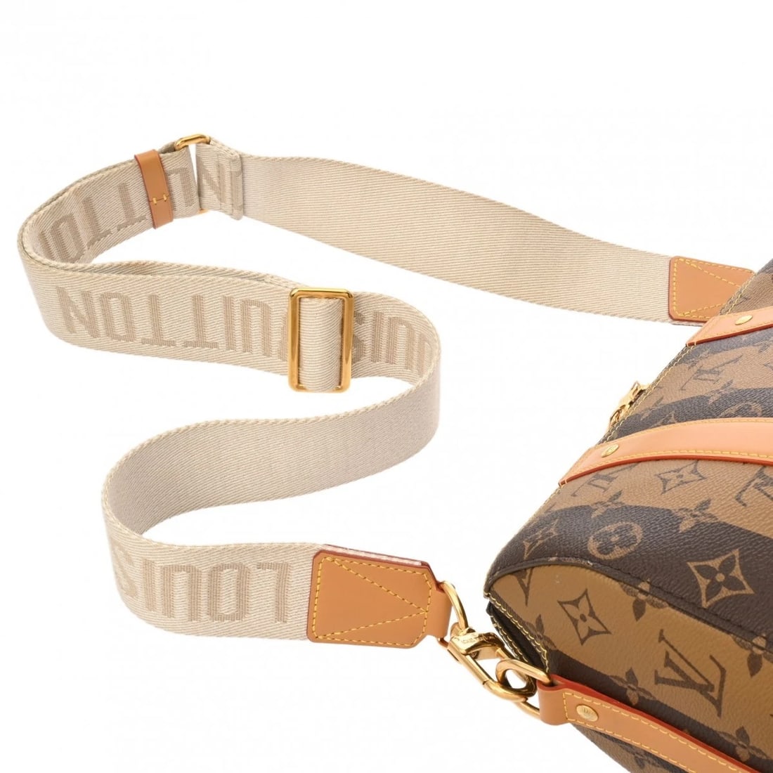LOUIS VUITTON KEEPALL MONOGRAM STRIPE MONOGRAM CANVAS - 4