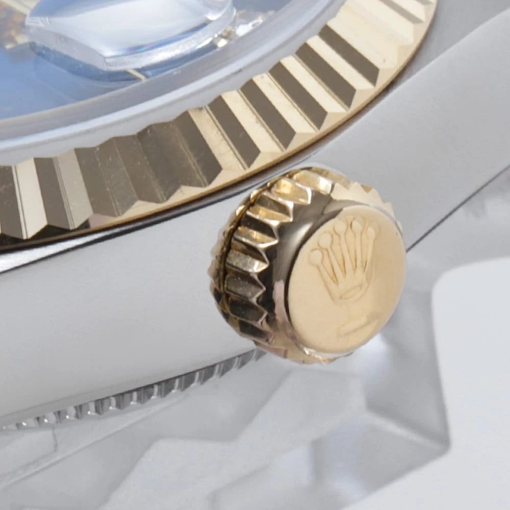 ROLEX DATEJUST DIAMOND BLUE WATCH - 5