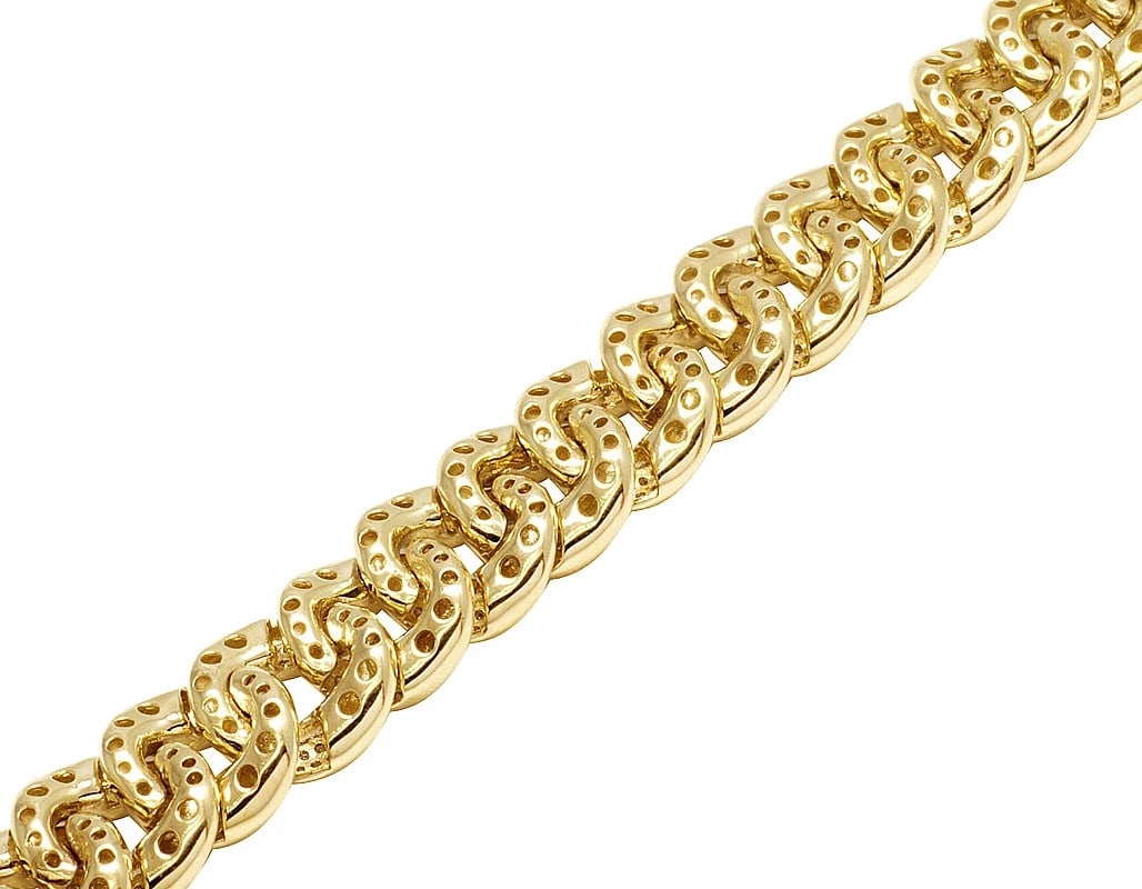 SOLID 10K YELLOW GOLD GENUINE DIAMOND - 4
