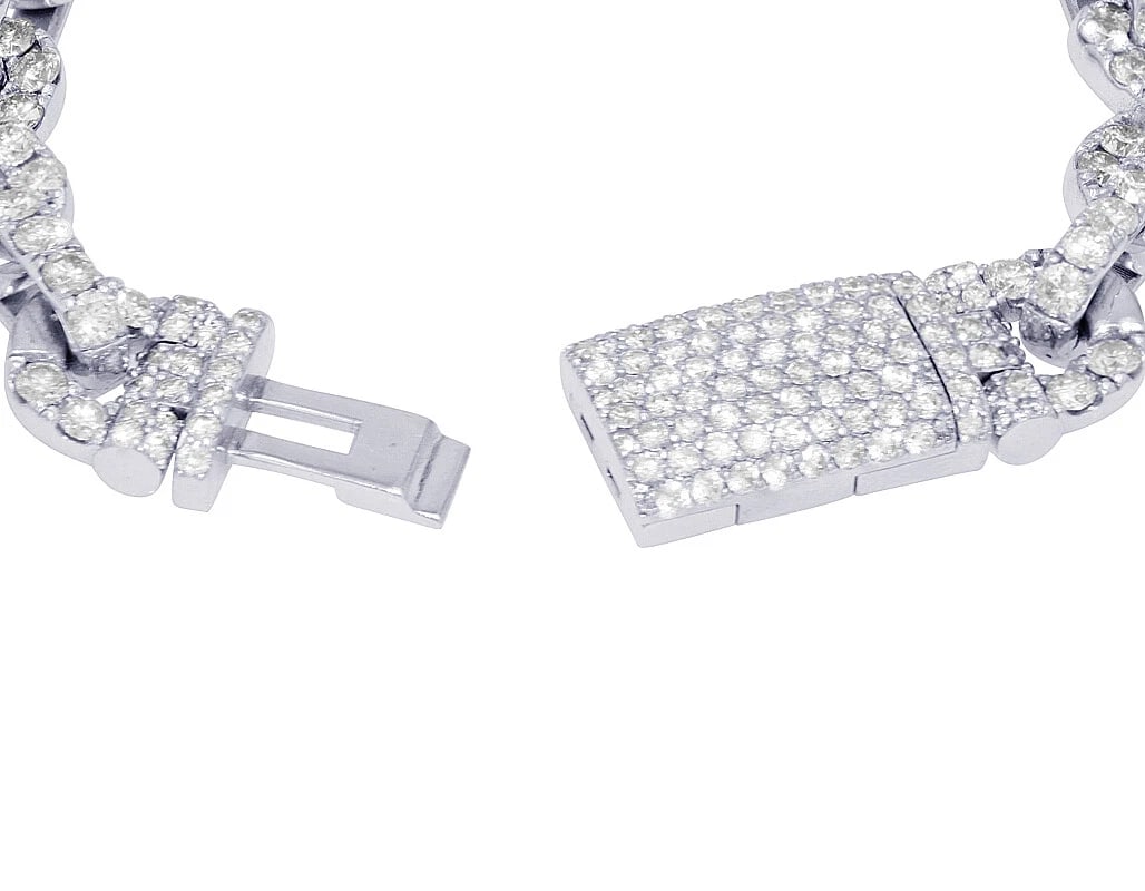 INFINITY LINEAR DIAMOND BRACELET WHITE GOLD - 2