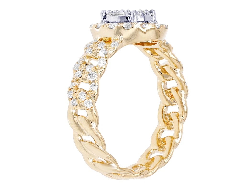 BAGUETTE DIAMOND RING GOLD - 4