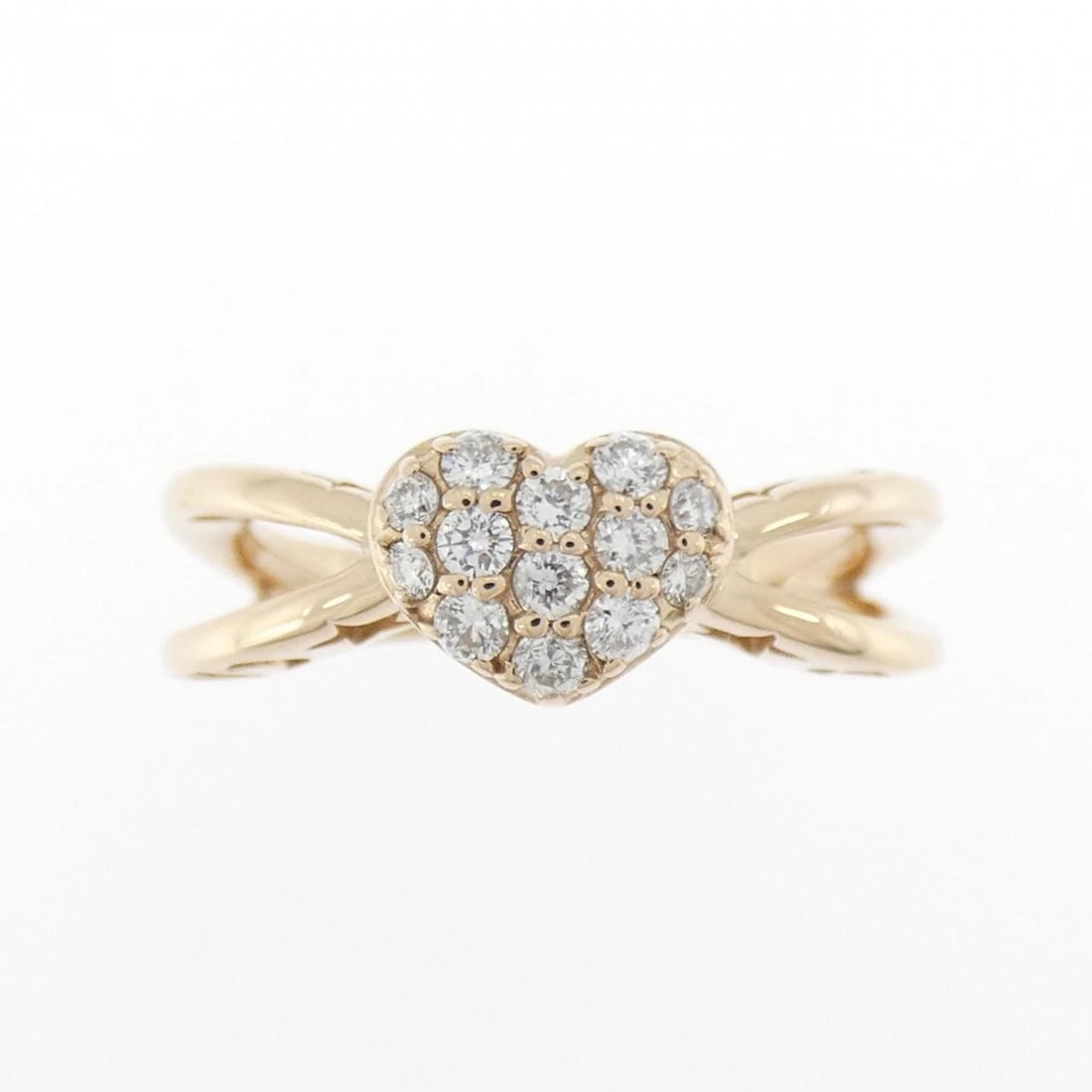 PONTE VECCHIO HEART RING: Ponte Vecchio Heart Ring Brand: Ponte Vecchio Type/Style: Ring Material: K18 Pink Gold, Main Stone/Creation Natural Color: Pink Gold Size: 4.5-5 (US size) Accessories: None Accessories Notice: When